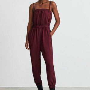 Everlane Party-Of-One Jumpsuit Oxblood Small
